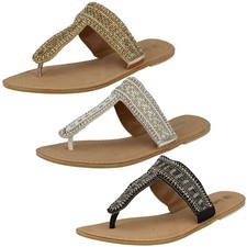 Sandali In Pelle Beaded Toe
