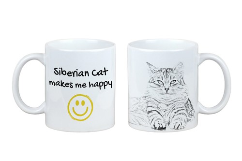 Siberiano tazza con gatto - con,