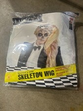 Rubies # 52598 Parrucca Lady Gaga scheletro biondo e rosa