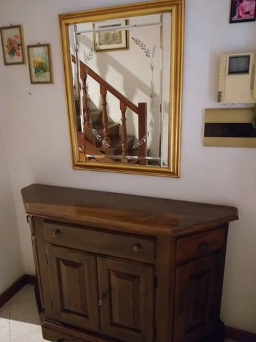 Mobiletto legno marrone con - mobiletto, in