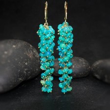 Opale etiope verde uva oro 18k