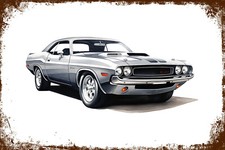 Targa in latta retrò US