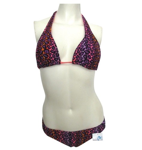 Set bikini leopardato - , viola