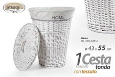 CESTA TONDA VIMINI BIANCA