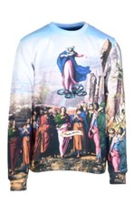 Frankie Morello Angelo Maglione Felpa Maglietta Pullover Colorato Stampa Nuovo