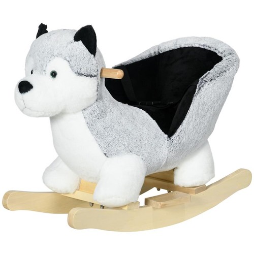 Cavallo dondolo cane husky - cavallo,