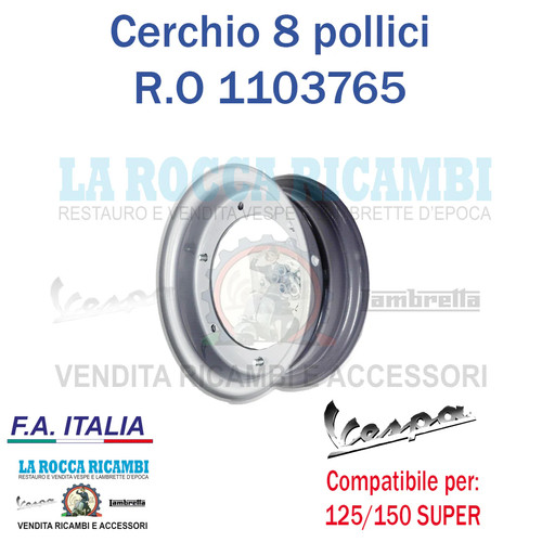 Cerchio ruota pollici - 8,
