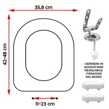 Sedile copriwater compatibile - sedile,