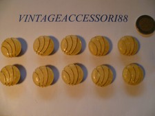 10 BOTTONI CAPPOTTO GIALLO