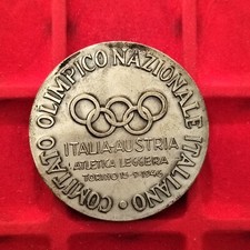 ATLETICA LEGGERA MEDAGLIA 1946 INCONTRO ITALIA AUSTRIA (MM.50) #PL