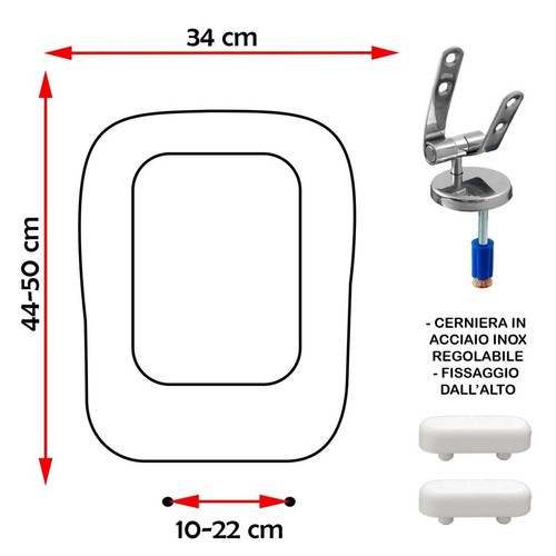 Sedile copriwater compatibile - sedile,