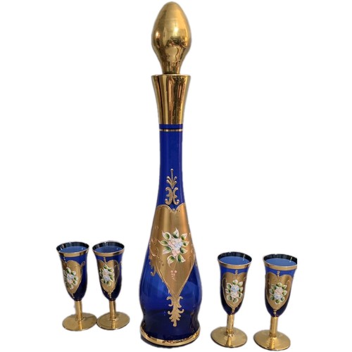 Decanter vintage colbalto - decanter,