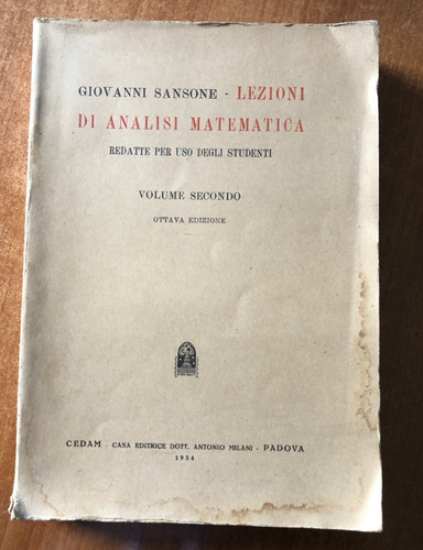 Giovanni sansone lezioni - sansone, di
