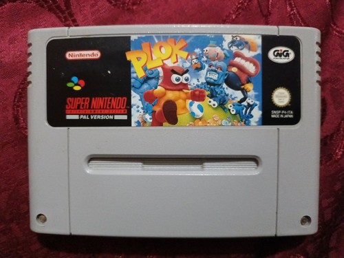 Gioco super nintendo plok - super,