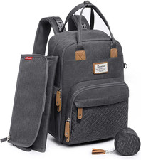 Borsa Zaino Fasciatoio, Zaino Mamma Multifunzione Con Fasciatoio Portatile, Port