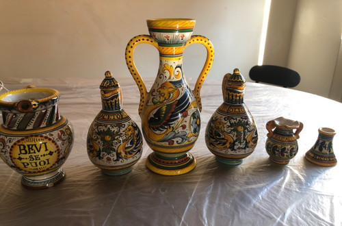 Maiolica lotto ceramiche - lotto,