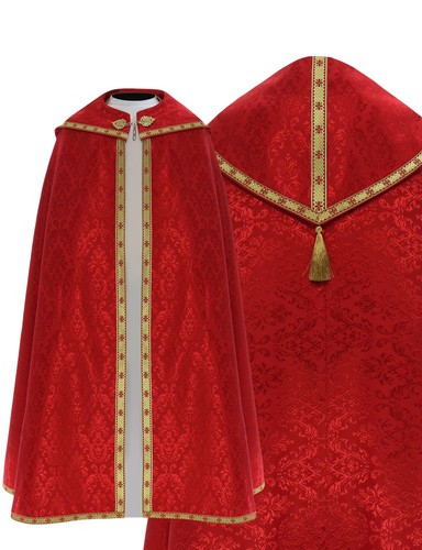 Piviale gotico rosso con - con, stola