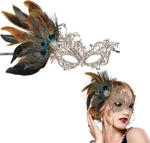 Maschera veneziana pizzo da - veneziana, in