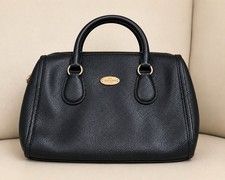 Borsa coach blu navy pelle - coach,