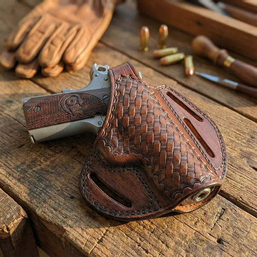 Fondina cintura pelle - fondina,