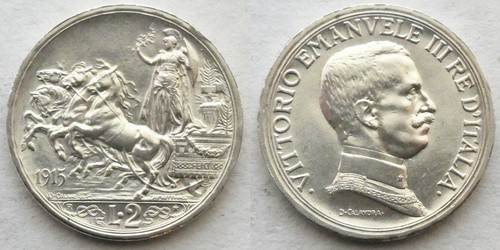 Vittorio emanuele iii 2 lire - iii,