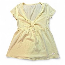 Top babydoll giallo hollister - babydoll,
