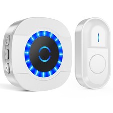 Campanello Esterno Impermeabile 300M Citofono Suoneria Senza Fili Indicatore LED