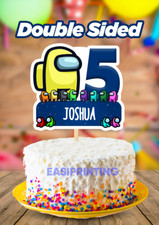 Among Us Cake Topper Doppio