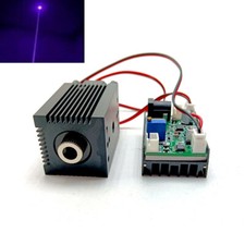 Modulo diodo laser viola/blu punto focalizzabile 100mW 405nm driver 12V TTL