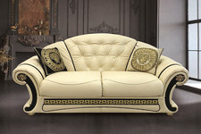 DIVANO 2 POSTI CLASSIC VERSUS GOLD IN PELLE EXTRA LUSSO x SOGGIORNO SALA SALOTTO