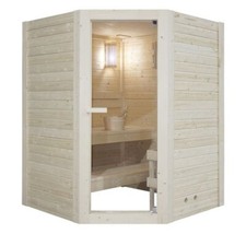 Sauna finlandese angolare in