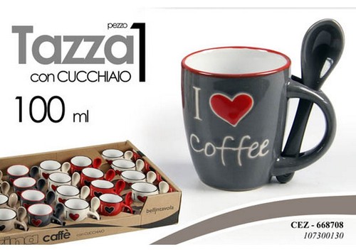 Tazzina caffe love coffee - i, +