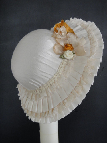 Cappello seta ecru - cappello, per