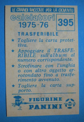 Figurina panini calciatori - figurina,