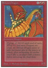 MTG SHIVAN DRAGON IT POOR - DRAGO DI SHIVAN - FWB - MAGIC