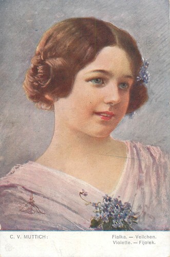 B622 cartolina art nouveau - cartolina,