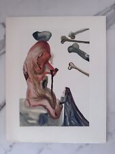 Autentica xilografia Salvador Dalì (1904-1989) Inferno 18