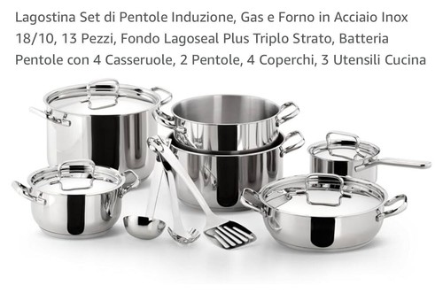 Lagostina batteria pentole - batteria,