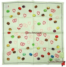 LADUREE Francese Parigi CUORI Freccia Macaron Mini Sciarpa Multicolore Nuova U.S. VENDITORE