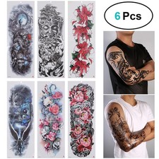 6pcs tatuaggi impermeabili