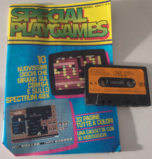 Rivista SPECIAL PLAYGAMES n.5 (1985) + cassetta CBM64 Spectrum completa