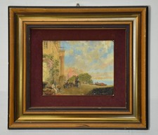 Antico dipinto olio su tavola