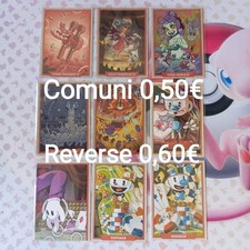 Carte Cuphead Out of the Cards Mancolista scegli la tua carta Comuni e Reverse
