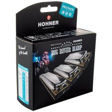 Hohner Big River Harp MS, C/G/A, confezione professionale