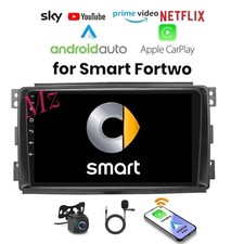 [2+64GB] AUTORADIO CAR TABLET ANDROID 14 STEREO 9'' CARPLAY PER SMART FORTWO 451