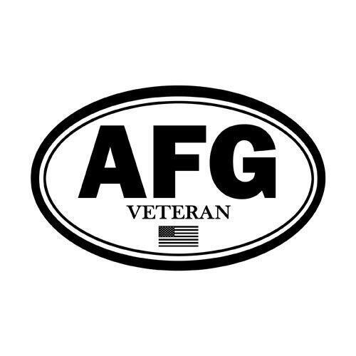 Adesivo ovale veterano afg - adesivo,
