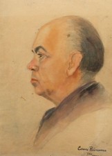 Antico dipinto ad acquerello