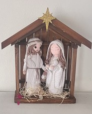 Presepe uncinetto, natività