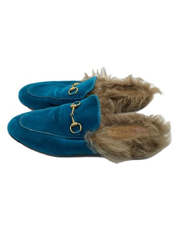 Gucci shoes blu velour - blu, gd918