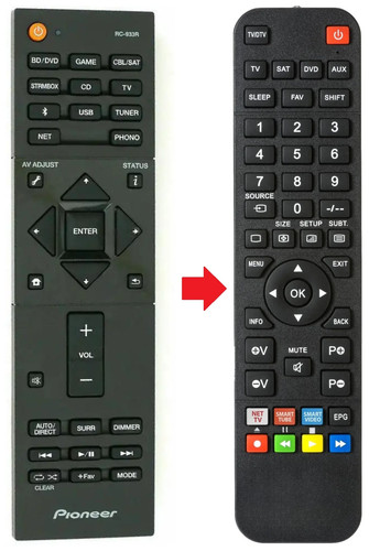 Telecomando adatto per pioneer - adatto,